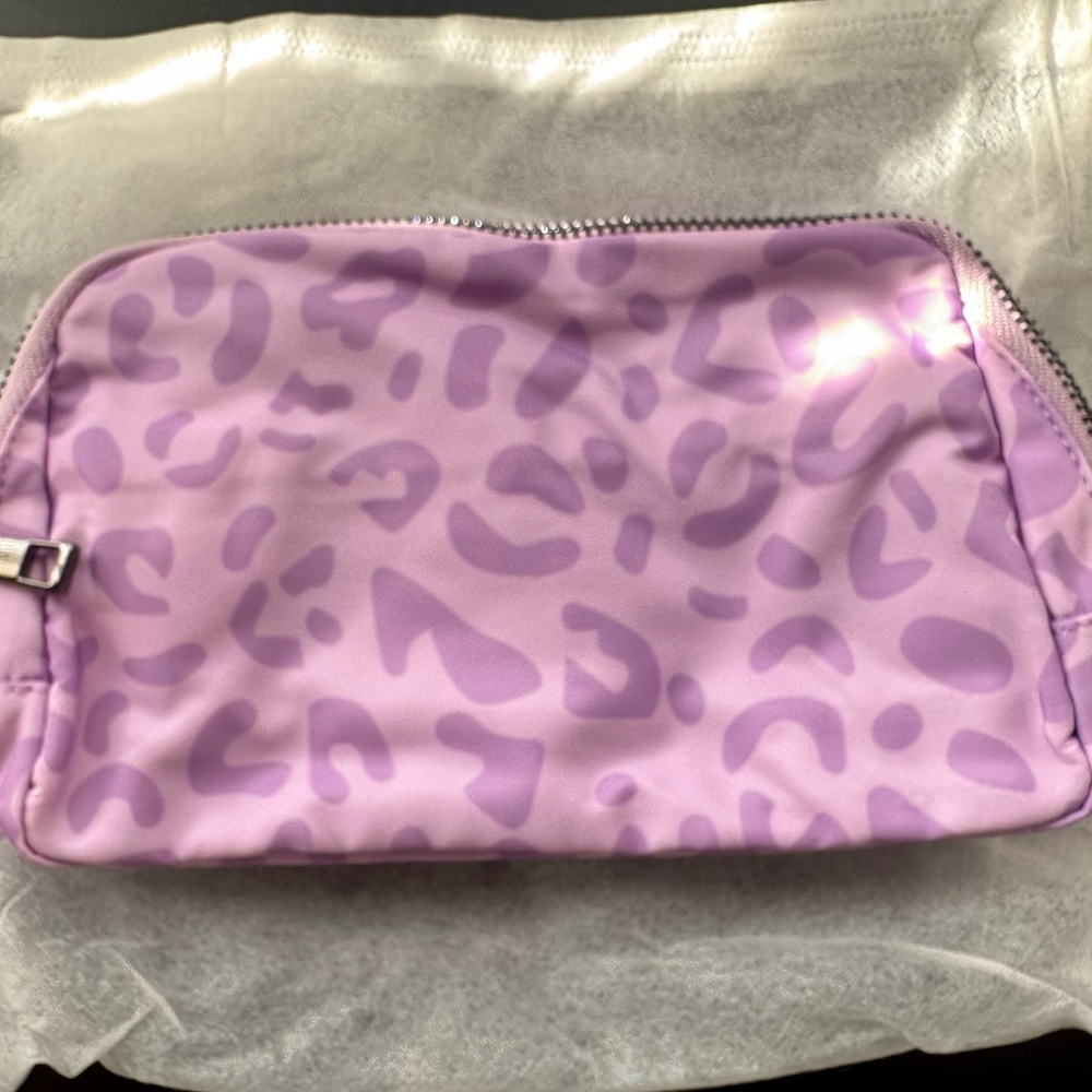 Purple Leopard Belt Bag